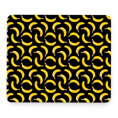 Black Banana Pattern Print Mouse Pad