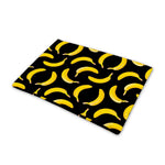 Black Banana Pattern Print Pet Cooling Mat Cover