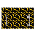 Black Banana Pattern Print Placemat