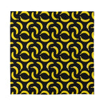 Black Banana Pattern Print Silk Bandana