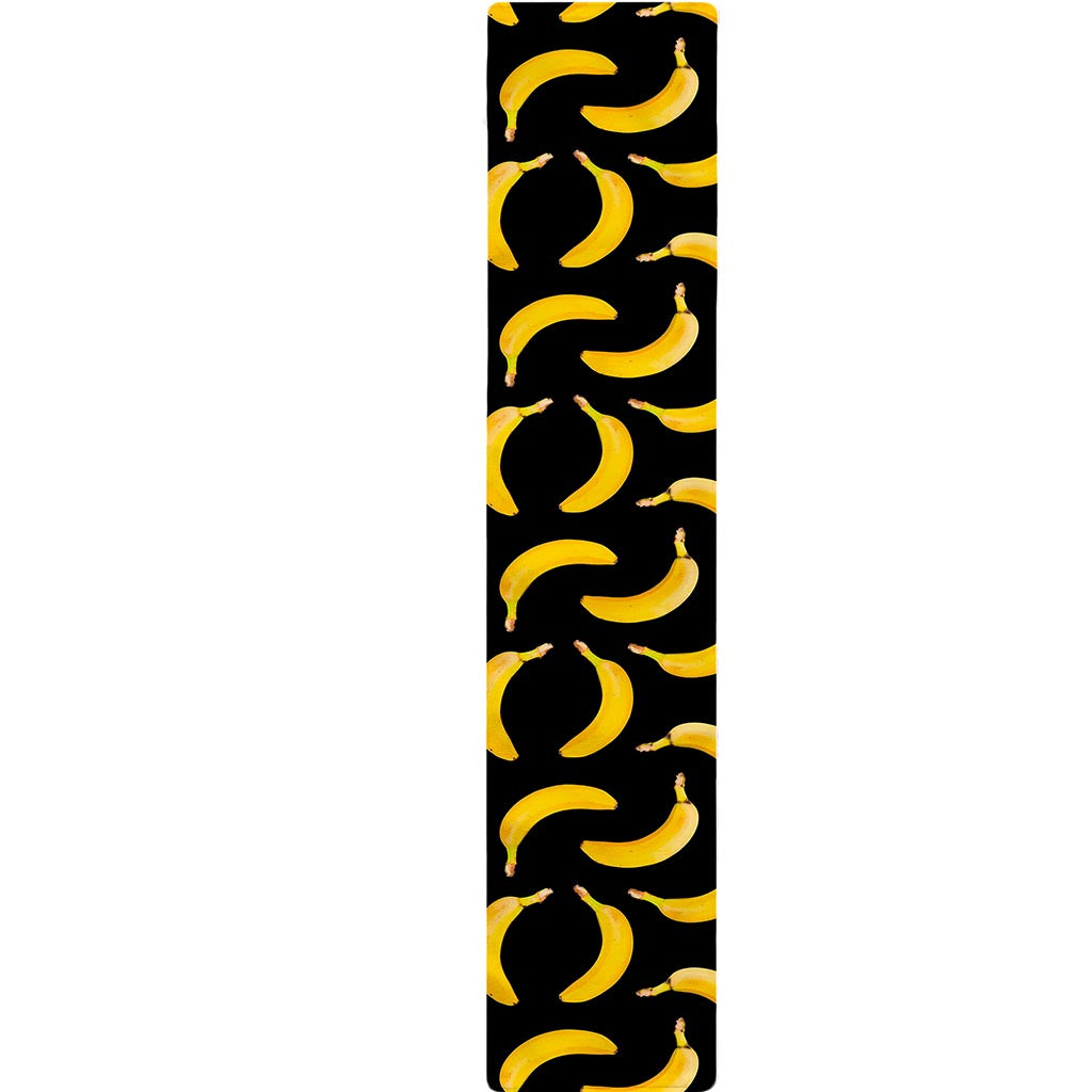 Black Banana Pattern Print Table Runner