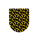Black Banana Pattern Print Toilet Lid Cover