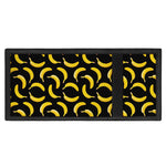 Black Banana Pattern Print Trifold Wallet