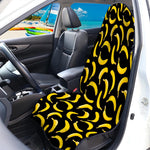 Black Banana Pattern Print Waterproof Car Seat Cover