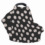 Black Baseball Pattern Print Baby Seat Cover