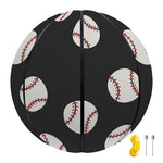 Black Baseball Pattern Print Basketball