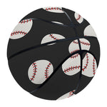 Black Baseball Pattern Print Basketball