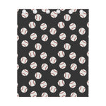 Black Baseball Pattern Print Curtain