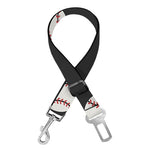 Black Baseball Pattern Print Dog Seat Belt