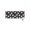 Black Baseball Pattern Print Extended Mouse Pad