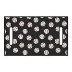 Black Baseball Pattern Print Golf Cart Seat Cover