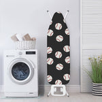 Black Baseball Pattern Print Ironing Board Cover