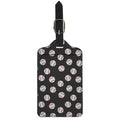 Black Baseball Pattern Print Luggage Tag