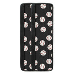 Black Baseball Pattern Print Refrigerator Handle Covers
