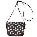 Black Baseball Pattern Print Saddle Bag