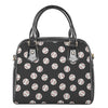 Black Baseball Pattern Print Shoulder Handbag