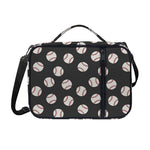 Black Baseball Pattern Print Shoulder Strap Bible Bag