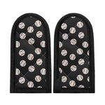Black Baseball Pattern Print Skillet Handle Cover