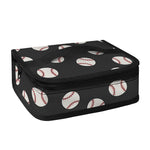 Black Baseball Pattern Print Small Lunch Bag
