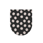 Black Baseball Pattern Print Toilet Lid Cover