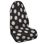 Black Baseball Pattern Print Waterproof Car Seat Cover