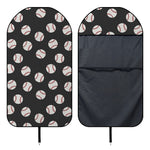 Black Baseball Pattern Print Waterproof Car Seat Cover