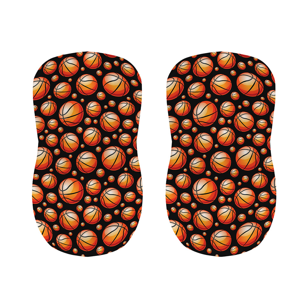Black Basketball Pattern Print Bar Stool Covers
