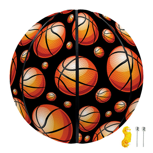Black Basketball Pattern Print Basketball