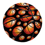 Black Basketball Pattern Print Basketball