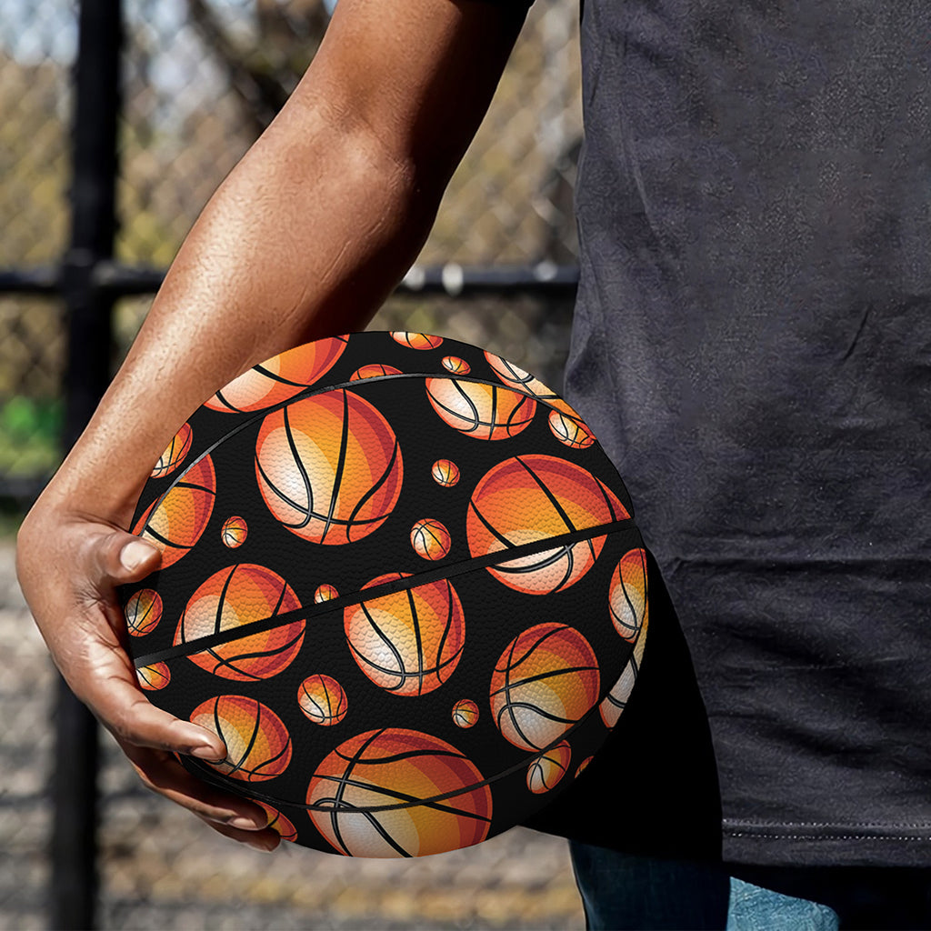 Black Basketball Pattern Print Basketball