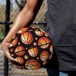 Black Basketball Pattern Print Basketball