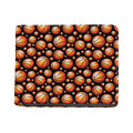 Black Basketball Pattern Print Bifold Wallet