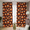 Black Basketball Pattern Print Blackout Pencil Pleat Curtains