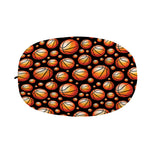 Black Basketball Pattern Print Car Side Mirror Covers