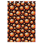 Black Basketball Pattern Print Curtain