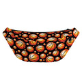 Black Basketball Pattern Print Fanny Pack