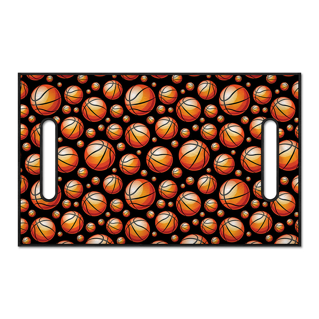 Black Basketball Pattern Print Golf Cart Seat Cover