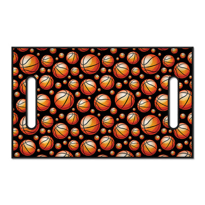 Black Basketball Pattern Print Golf Cart Seat Cover