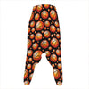 Black Basketball Pattern Print Hammer Pants