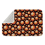 Black Basketball Pattern Print Indoor Door Mat