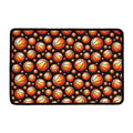 Black Basketball Pattern Print Kitchen Mat