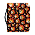 Black Basketball Pattern Print Leather Bible Cover