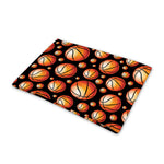 Black Basketball Pattern Print Pet Cooling Mat Cover
