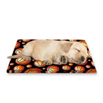 Black Basketball Pattern Print Pet Cooling Mat Cover