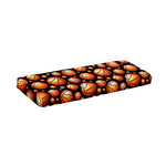 Black Basketball Pattern Print Piano Keyboard Cover