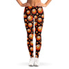 Black Basketball Pattern Print Women's Leggings