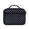 Black Blue And Pink Tartan Pattern Print Briefcase Bible Bag