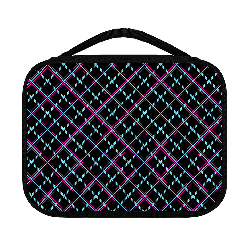 Black Blue And Pink Tartan Pattern Print Classic Bible Case
