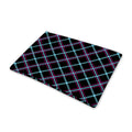 Black Blue And Pink Tartan Pattern Print Pet Cooling Mat Cover