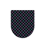 Black Blue And Pink Tartan Pattern Print Toilet Lid Cover